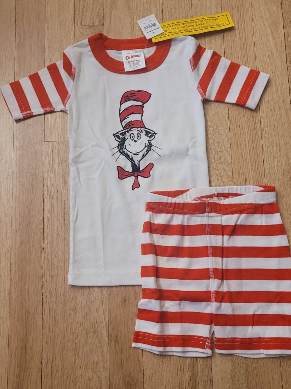 New Hanna Andersson Dr. Suess Cat in the Hat PJs Pajamas Short Johns - 110 / 5